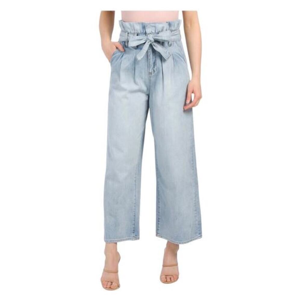 Blank NYC High Rise Wide‎ Leg Relaxed Y2k Coastal Jeans Light Wash Denim Casual